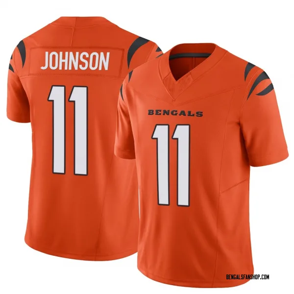 Youth Josh Johnson Cincinnati Bengals Limited Orange Vapor F.U.S.E. Jersey