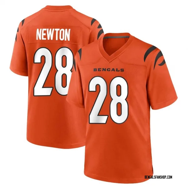 Youth Josh Newton Cincinnati Bengals Game Orange Jersey