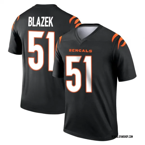 Youth Justin Blazek Cincinnati Bengals Legend Black Jersey