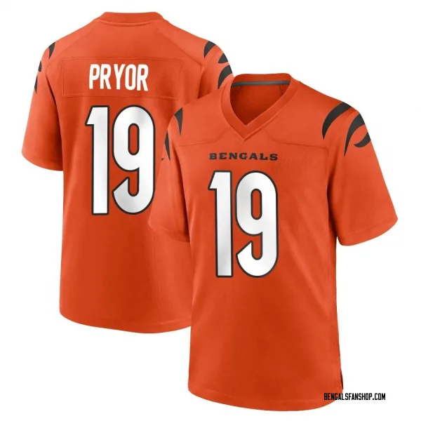 Youth Kendric Pryor Cincinnati Bengals Game Orange Jersey