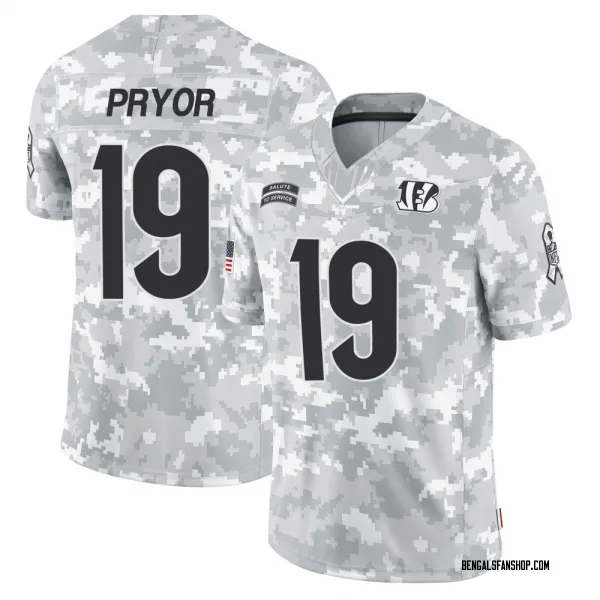 Youth Kendric Pryor Cincinnati Bengals Limited Arctic Camo 2024 Salute to Service Jersey