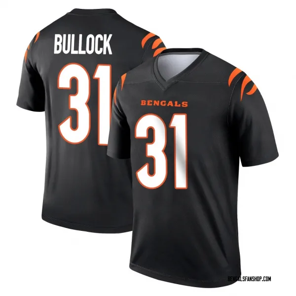 Youth Kentrel Bullock Cincinnati Bengals Legend Black Jersey