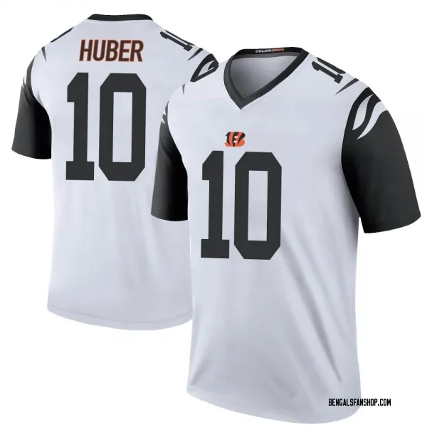 Youth Kevin Huber Cincinnati Bengals Legend White Color Rush Jersey