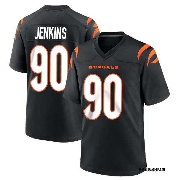 Youth Kris Jenkins Jr. Cincinnati Bengals Game Black Team Color Jersey