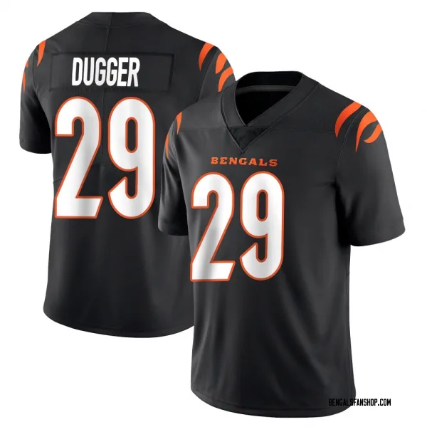 Youth Kyle Dugger Cincinnati Bengals Limited Black Team Color Vapor Untouchable Jersey