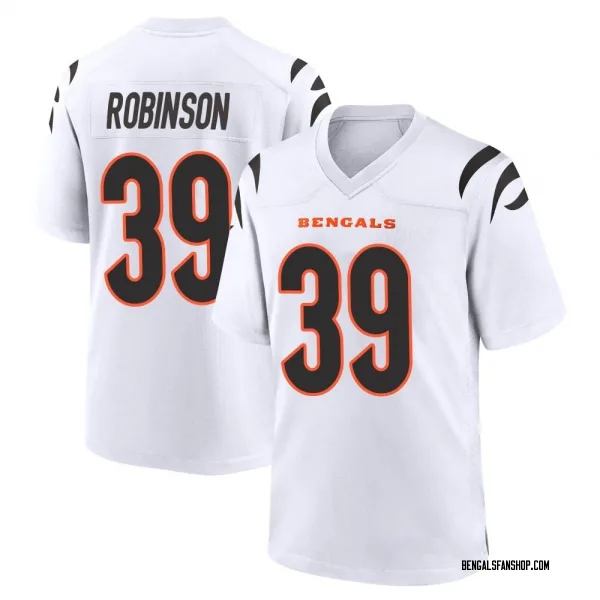 Youth Lance Robinson Cincinnati Bengals Game White Jersey
