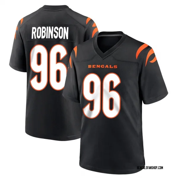Youth Landon Robinson Cincinnati Bengals Game Black Team Color Jersey