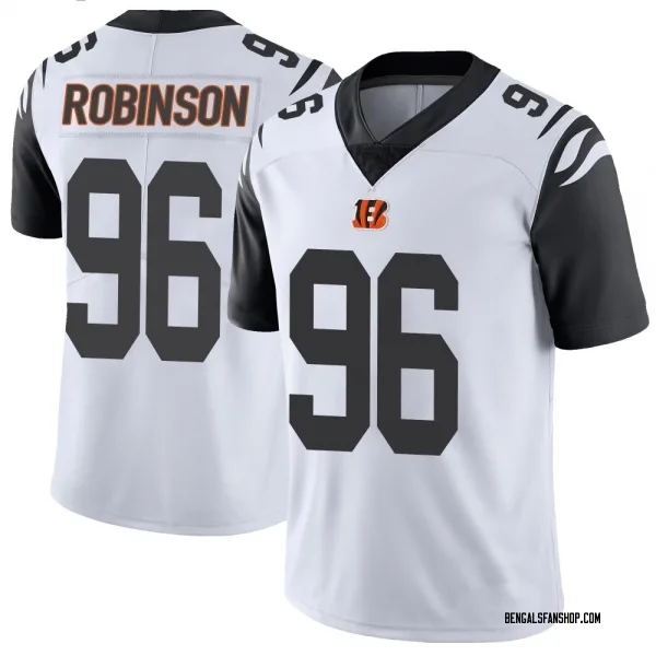 Youth Landon Robinson Cincinnati Bengals Limited White Color Rush Vapor Untouchable Jersey