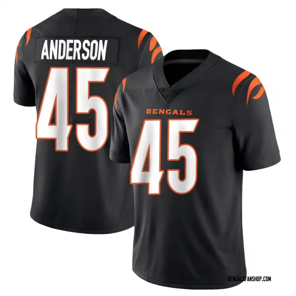 Youth Liam Anderson Cincinnati Bengals Limited Black Team Color Vapor Untouchable Jersey