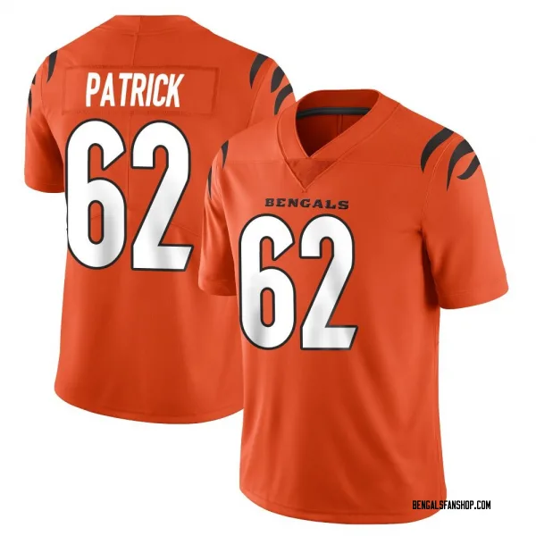 Youth Lucas Patrick Cincinnati Bengals Limited Orange Vapor Untouchable Jersey