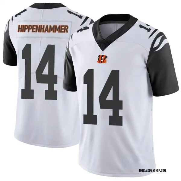 Youth Mac Hippenhammer Cincinnati Bengals Limited White Color Rush Vapor Untouchable Jersey