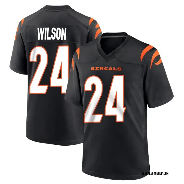 Youth Marco Wilson Cincinnati Bengals Game Black Team Color Jersey