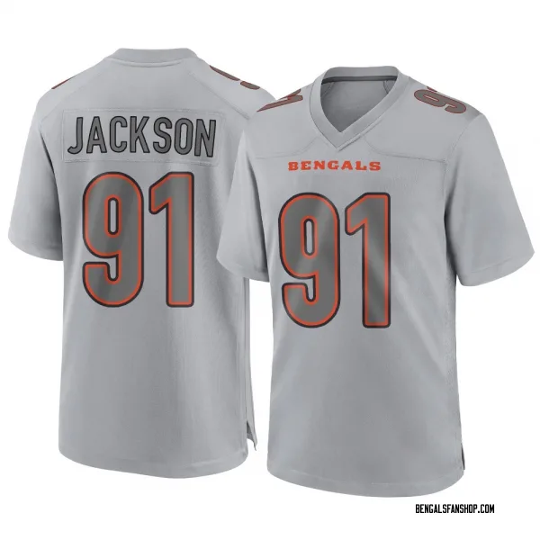 Youth McKinnley Jackson Cincinnati Bengals Game Gray Atmosphere Fashion Jersey