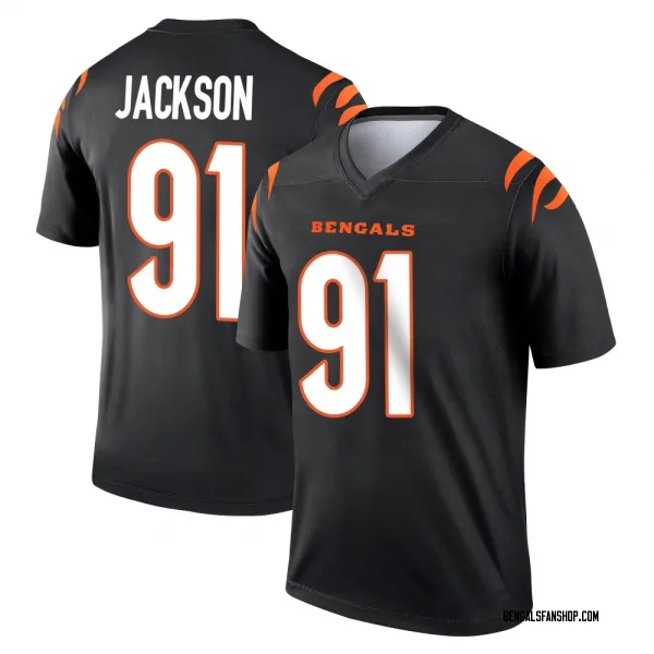 Youth McKinnley Jackson Cincinnati Bengals Legend Black Jersey