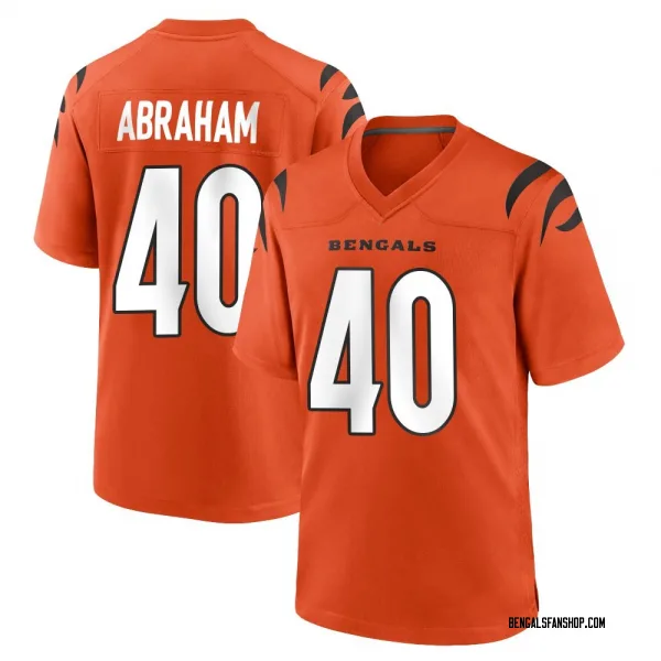 Youth Micah Abraham Cincinnati Bengals Game Orange Jersey