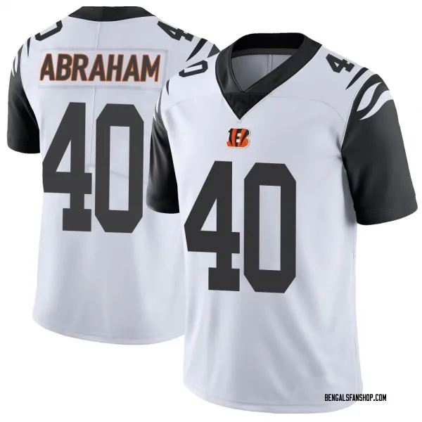 Youth Micah Abraham Cincinnati Bengals Limited White Color Rush Vapor Untouchable Jersey
