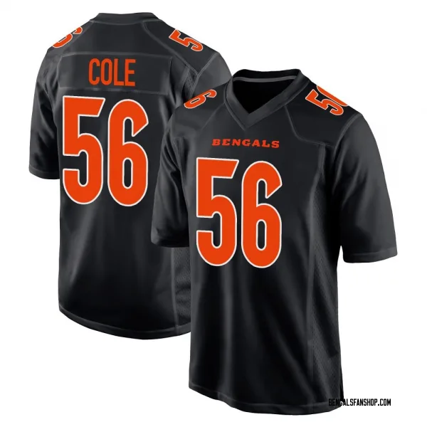 Youth Myles Cole Cincinnati Bengals Game Black Fashion Jersey
