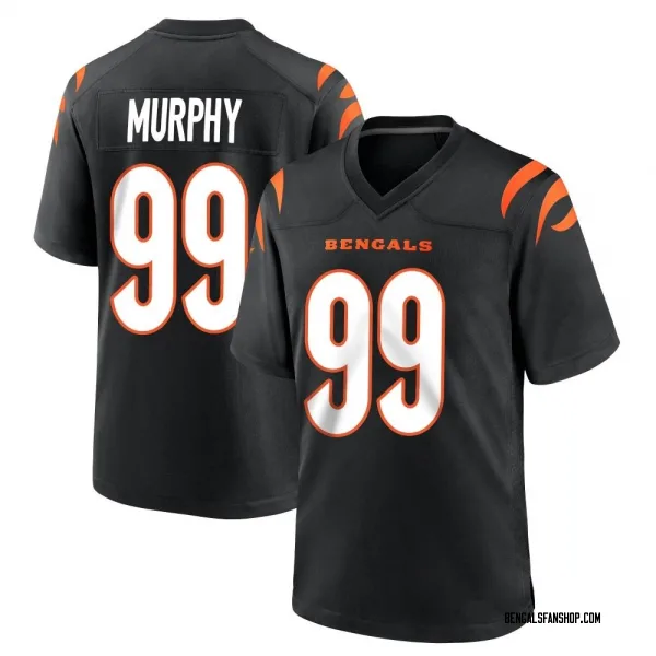 Youth Myles Murphy Cincinnati Bengals Game Black Team Color Jersey