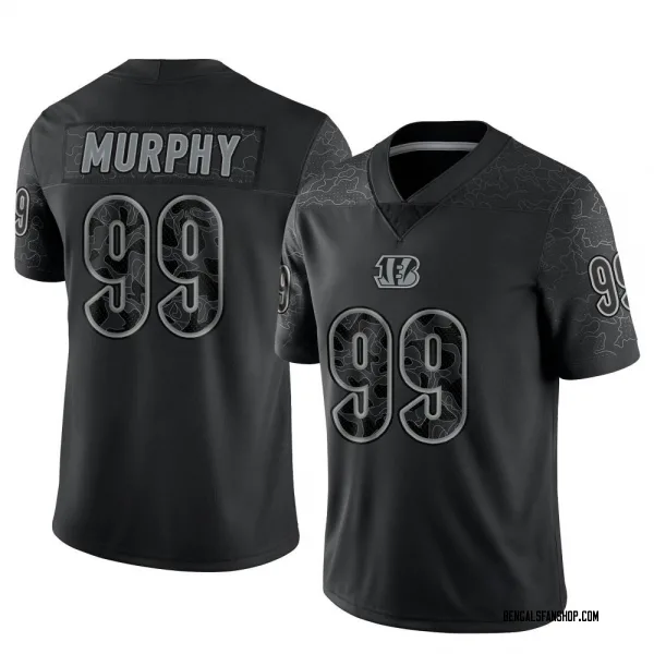 Youth Myles Murphy Cincinnati Bengals Limited Black Reflective Jersey