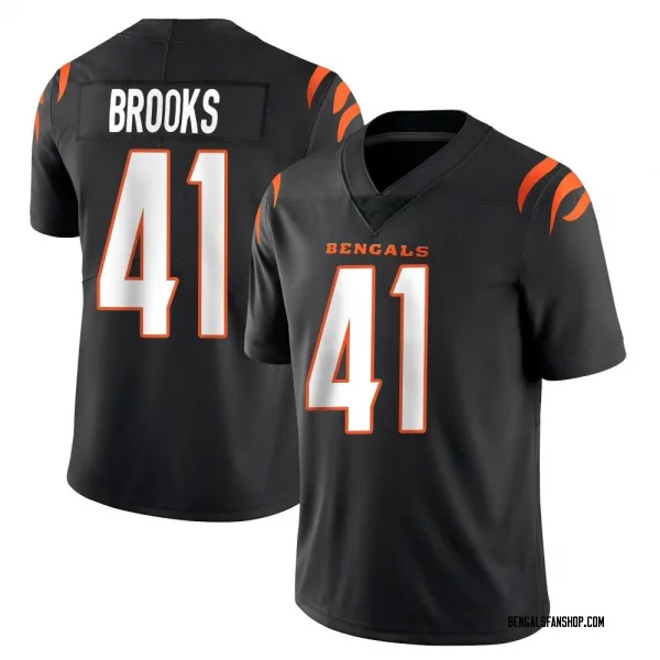 Youth Nate Brooks Cincinnati Bengals Limited Black Team Color Vapor Untouchable Jersey