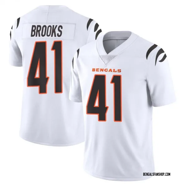 Youth Nate Brooks Cincinnati Bengals Limited White Vapor Untouchable Jersey