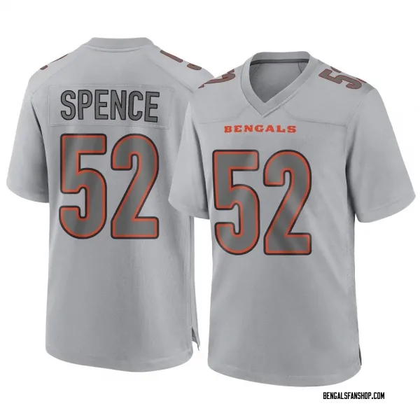 Youth Noah Spence Cincinnati Bengals Game Gray Atmosphere Fashion Jersey