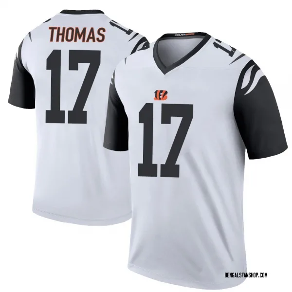 Youth Noah Thomas Cincinnati Bengals Legend White Color Rush Jersey