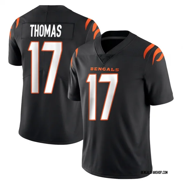 Youth Noah Thomas Cincinnati Bengals Limited Black Team Color Vapor Untouchable Jersey