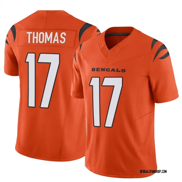 Youth Noah Thomas Cincinnati Bengals Limited Orange Vapor F.U.S.E. Jersey