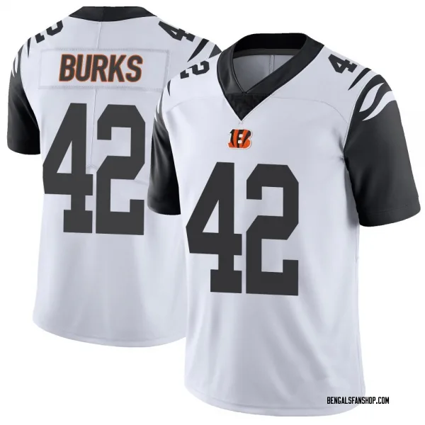 Youth Oren Burks Cincinnati Bengals Limited White Color Rush Vapor Untouchable Jersey