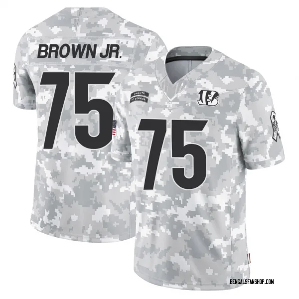 Youth Orlando Brown Jr. Cincinnati Bengals Limited Arctic Camo 2024 Salute to Service Jersey