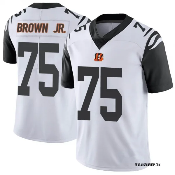 Youth Orlando Brown Jr. Cincinnati Bengals Limited White Color Rush Vapor Untouchable Jersey