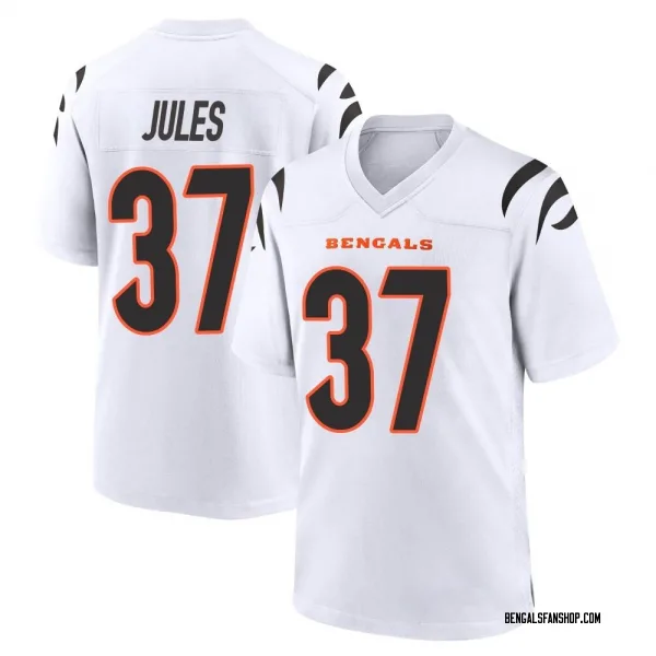 Youth PJ Jules Cincinnati Bengals Game White Jersey