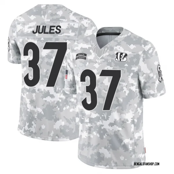 Youth PJ Jules Cincinnati Bengals Limited Arctic Camo 2024 Salute to Service Jersey