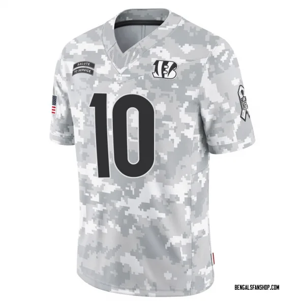 Youth Payton Thorne Cincinnati Bengals Limited Arctic Camo 2024 Salute to Service Jersey