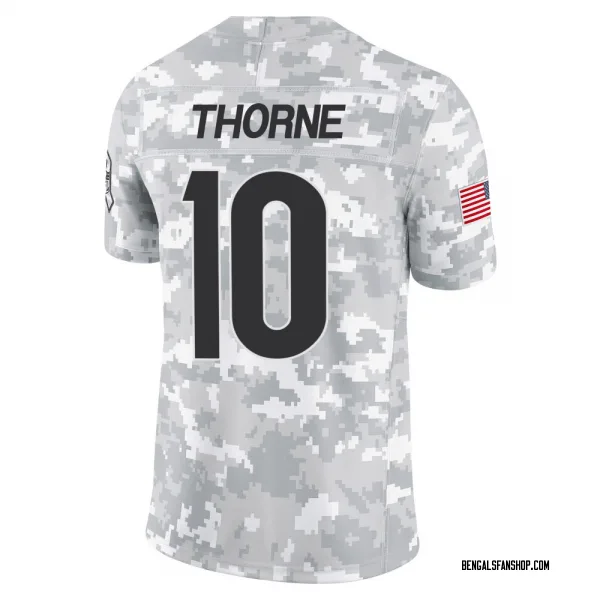 Youth Payton Thorne Cincinnati Bengals Limited Arctic Camo 2024 Salute to Service Jersey