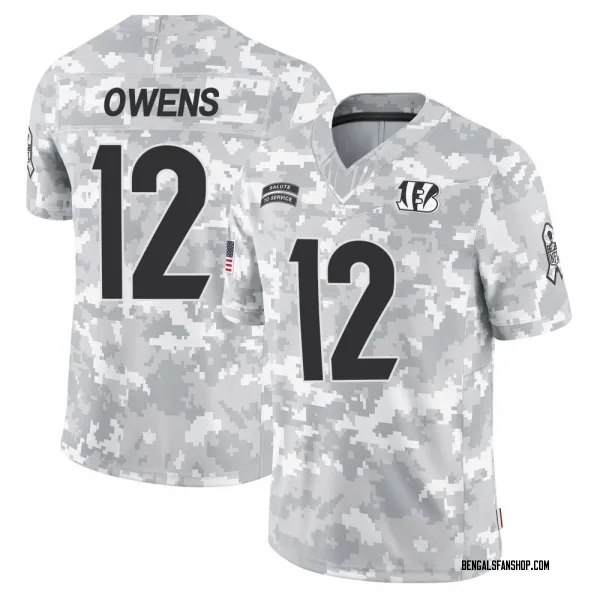 Youth Rashod Owens Cincinnati Bengals Limited Arctic Camo 2024 Salute to Service Jersey