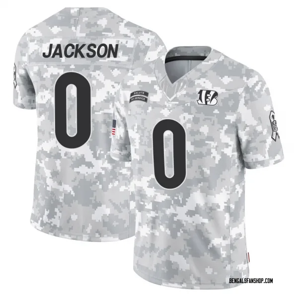 Youth Raymond Jackson Cincinnati Bengals Limited Arctic Camo 2024 Salute to Service Jersey