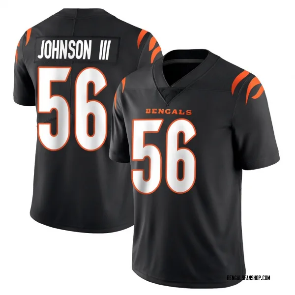 Youth Raymond Johnson III Cincinnati Bengals Limited Black Team Color Vapor Untouchable Jersey