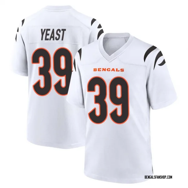 Youth Russ Yeast Cincinnati Bengals Game White Jersey