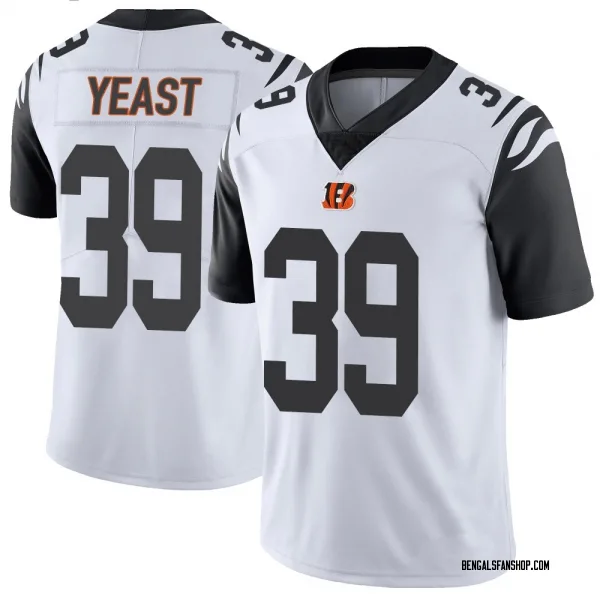 Youth Russ Yeast Cincinnati Bengals Limited White Color Rush Vapor Untouchable Jersey