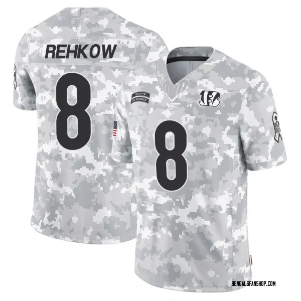Youth Ryan Rehkow Cincinnati Bengals Limited Arctic Camo 2024 Salute to Service Jersey