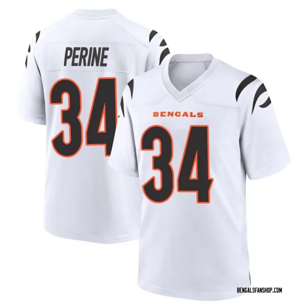 Youth Samaje Perine Cincinnati Bengals Game White Jersey