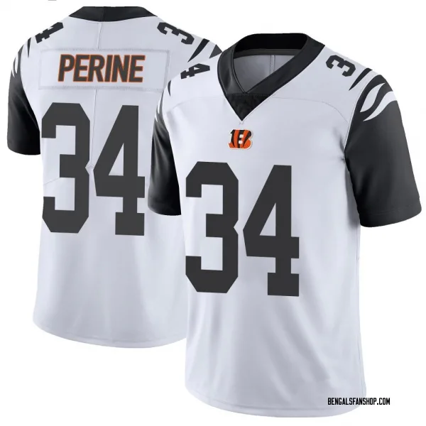 Youth Samaje Perine Cincinnati Bengals Limited White Color Rush Vapor Untouchable Jersey