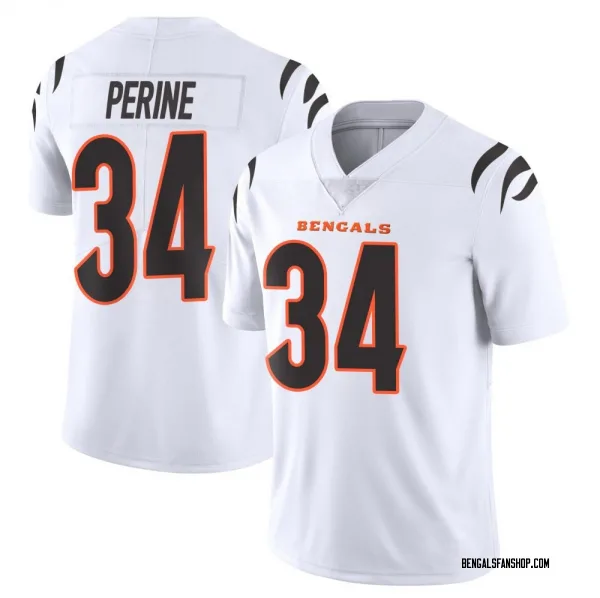 Youth Samaje Perine Cincinnati Bengals Limited White Vapor Untouchable Jersey