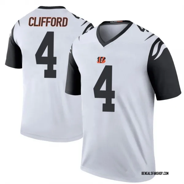 Youth Sean Clifford Cincinnati Bengals Legend White Color Rush Jersey