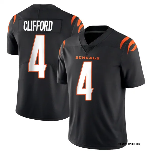 Youth Sean Clifford Cincinnati Bengals Limited Black Team Color Vapor Untouchable Jersey
