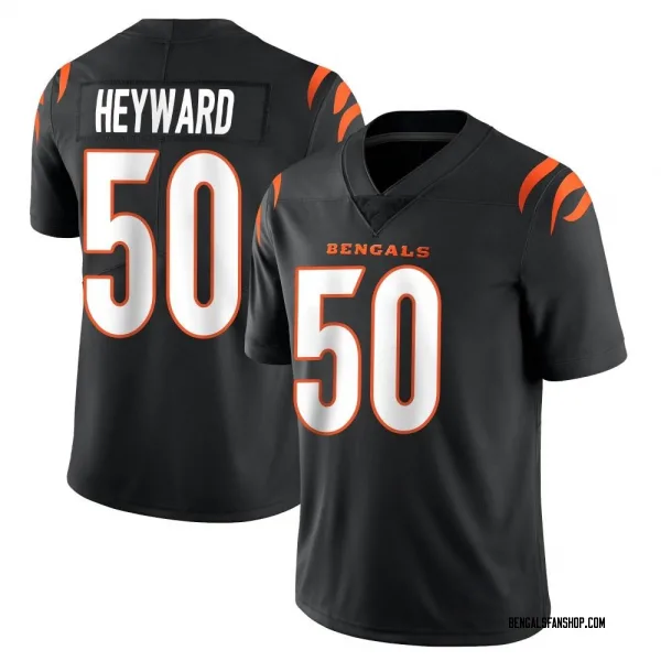 Youth Shaka Heyward Cincinnati Bengals Limited Black Team Color Vapor Untouchable Jersey