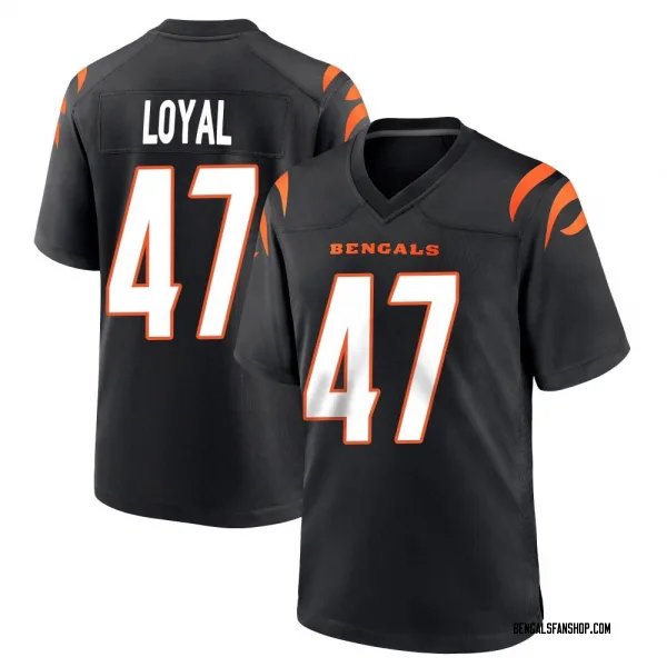 Youth Shaquan Loyal Cincinnati Bengals Game Black Team Color Jersey