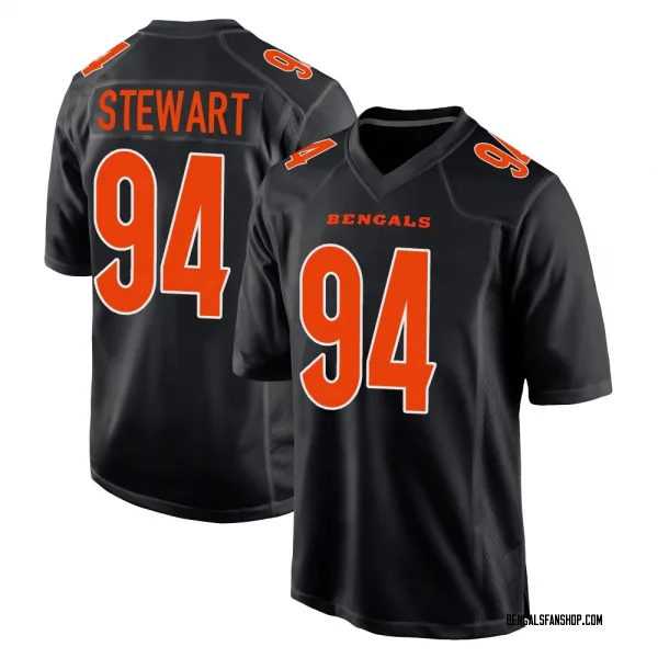 Youth Shemar Stewart Cincinnati Bengals Game Black Fashion Jersey